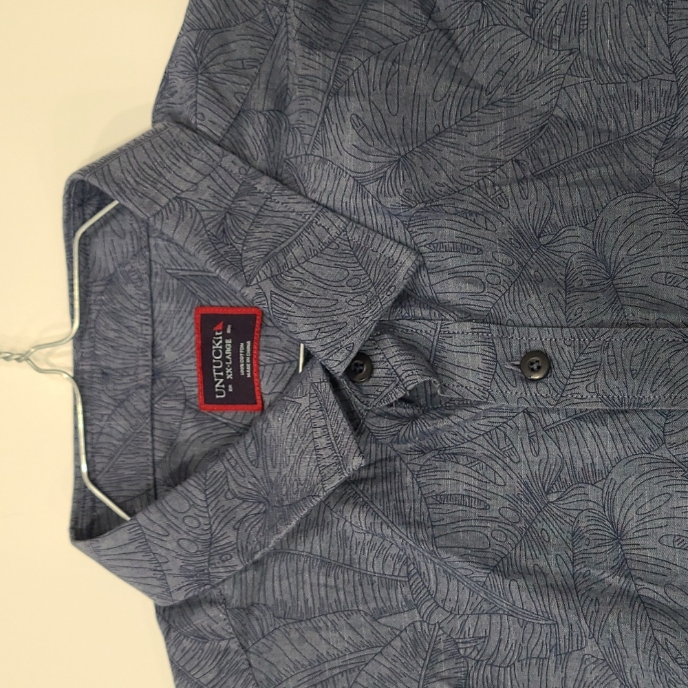 Mens UNTUCKit short sleeve button up XXL